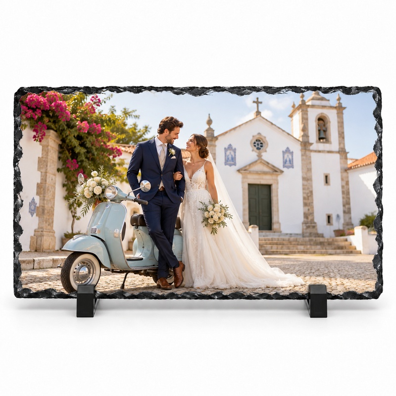Pedra de xisto retangular personalizada