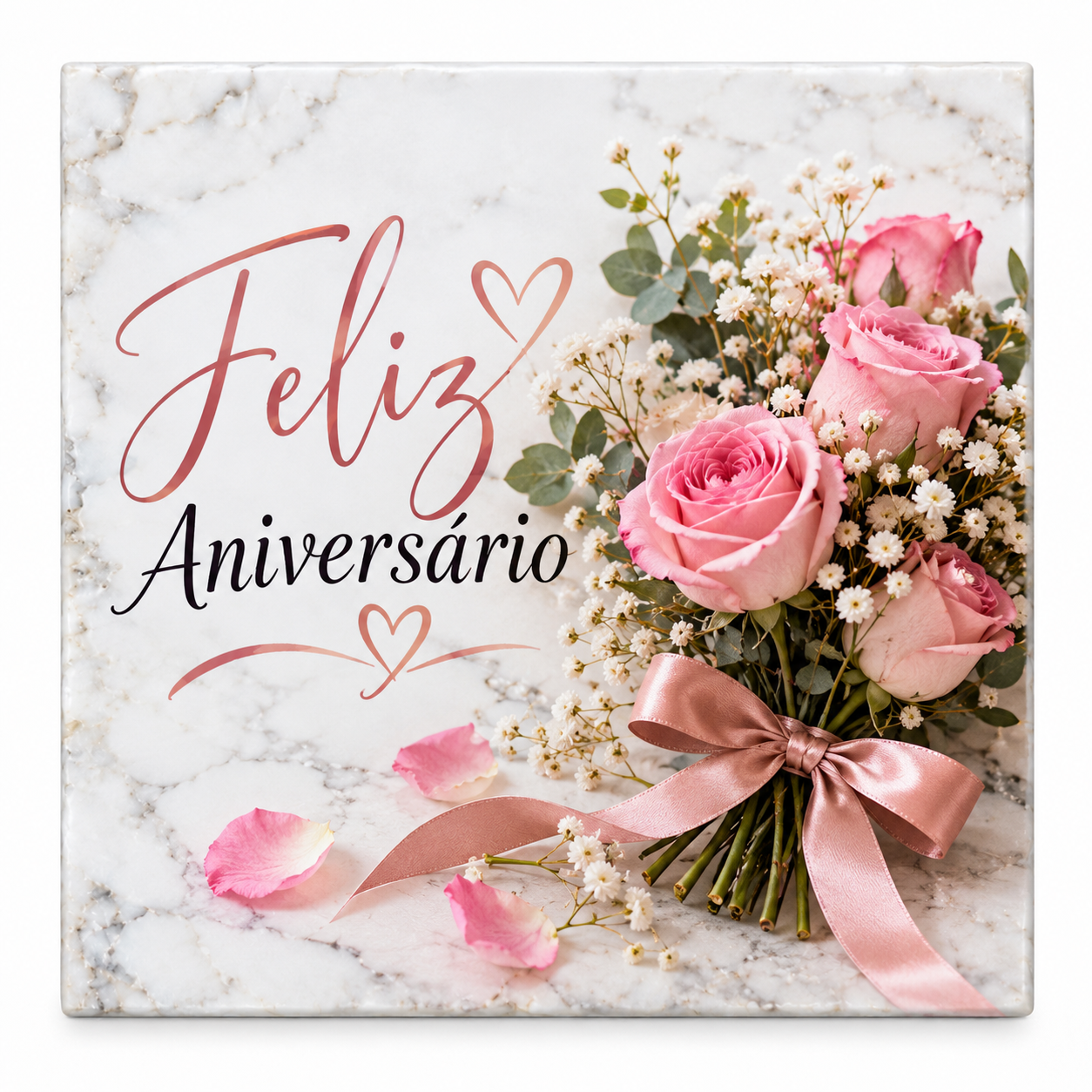 Pedra de mármore personalizada